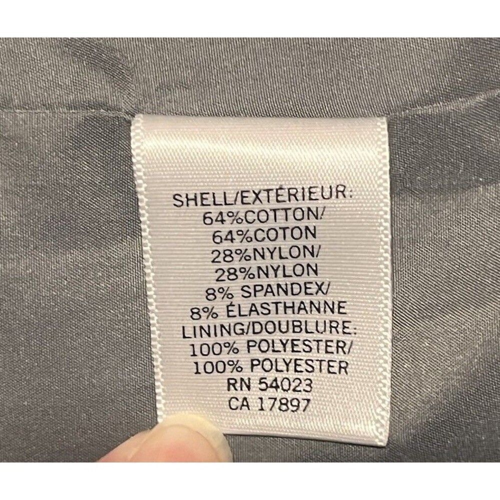 Banana Republic Factory Full Pleated Skirt Size Medium Gray Cotton  Pockets - Picture 4 of 6